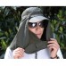 Fishing Hiking Hat Outdoor Sport Sun Protection Neck Face Flap Cap Wide Brim HOT  eb-93423878